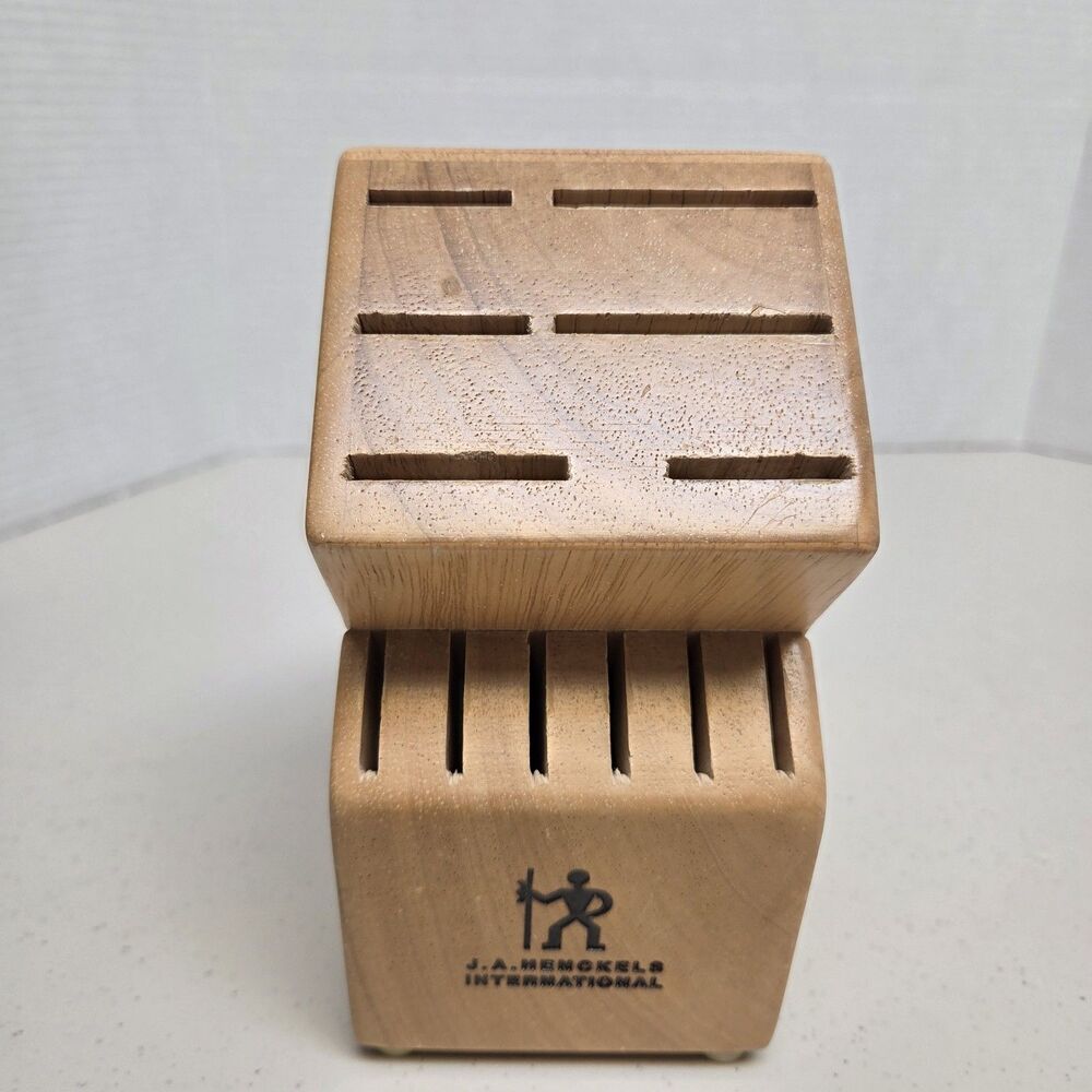 J.A. Henckels 12 Slot Wooden Knife Block